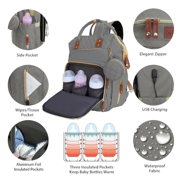 3 in 1 Foldbale Diaper Bag Baby Bed Portable Bag - Picture 8 of 12